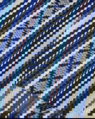 Stergar rustic cu albastru