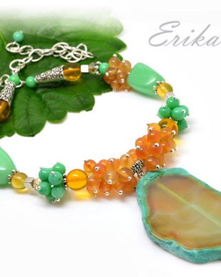 Colier honey-mint