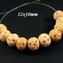 7806 - (10b) Margele, os sculptat, 11-12x10mm