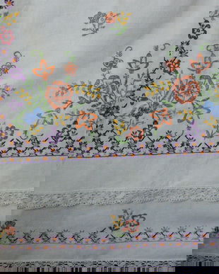 Stergar rustic cu broderie