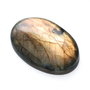 REZERVAT - Andra - Cabochon Labradorit Masiv Oval - Flashy - ocru - cuprat