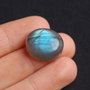Cabochon Labradorit  flashy  rotunjor - albastru deschis