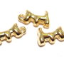 Pandantiv / charm din acril metalizat, catel, 17x10 mm