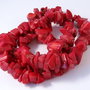 5729 - Sirag, chips coral rosu 6-11mm, 45cm