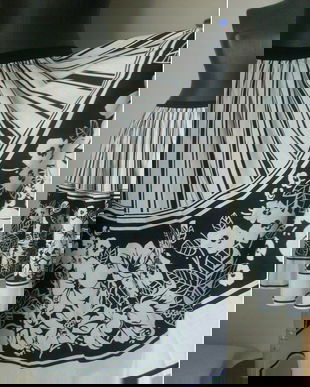 FUSTA PANZA BUMBAC ALB NEGRU