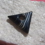 Pandantiv 1 agata triunghiulara cu dungi aprox 6.5x36x42 mm