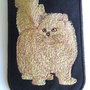 Husa pentru telefon cu broderie pisica