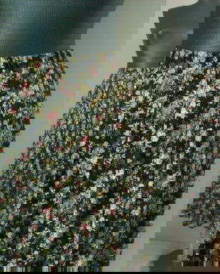 FUSTA JERSE BUMBAC FLORAL