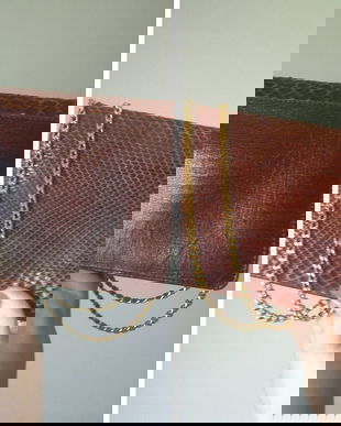 PLIC PORTOFEL PIELE NATURALA SARPE