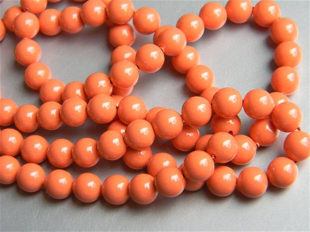 Perle Swarovski - culoare coral portocaliu - (816)