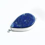 Conector lacrima cu Lapis Lazuli in rama argintata