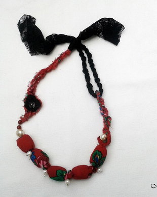 Colier textil gipsy
