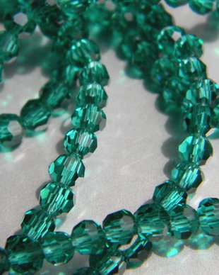 Margele sticla - cristale 4,5 mm - 50 buc.