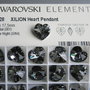 Pandantiv Swarovski - inima 18 mm - SINI