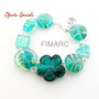 ''Aqua''- bratara din margele de sticla- Oferta speciala