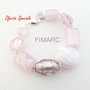''Pink''-bratara din margele de sticla-Oferta speciala