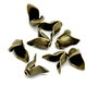 1b Element decorativ capac floare bronz , 18x14mm ( BZLAK 110)