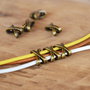 1b slider charm distantier bratari piele 10x7mm  (BZLAK 112)