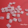 Cabochon cuart roz dreptunghiular aprox 3x13x16 mm