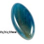 7903V - (1 buc) Cabochon, agata, albastru