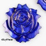 7909 - (1buc) Pandantiv / charms, sidef, floare sculptata, trandafiralbastru