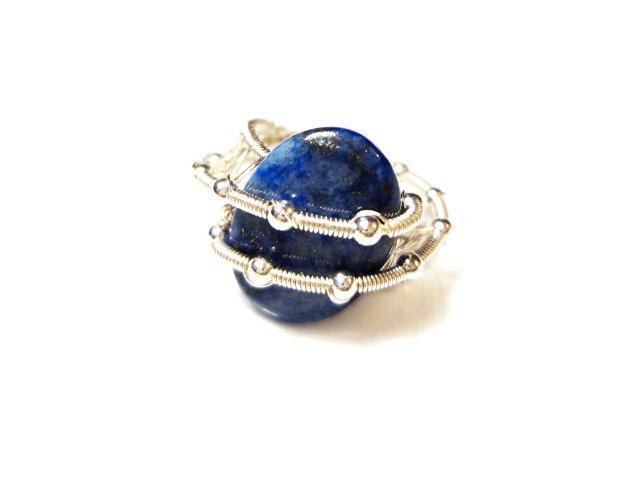 Twisted Ring, Lapis Lazuli