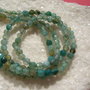 Agate fatetate verde degrade  4 mm