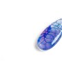 Mini pandant agata dragon veins - translucid, albastru,  magenta
