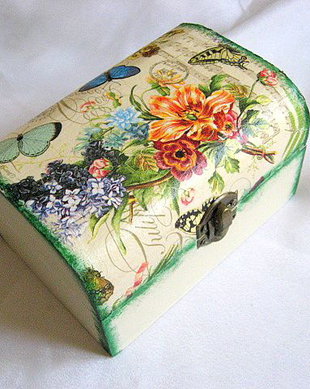 Cutie lemn decorata  - 26799
