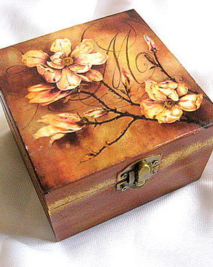 Cutie lemn decorata  - 26374