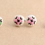 Set cercei brodati traditional pe panza taraneasca. cod 632