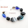 ''Night''- bratara din margele de sticla