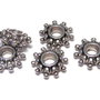 Distantier metalic, argintiu antichizat, 8.5x3 mm