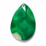 Pandant masiv Agata lacrima - nuante de verde smarald