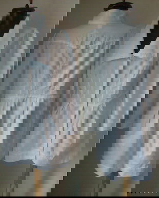 BLUZA LUNGA BUMBAC ALB