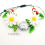 ''I ♥ Daisy'' - bratara cu ceas functional