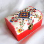Cutie lemn decorata motiv traditional - 26828