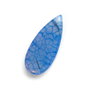 Mini pandant agata dragon veins - translucid, albastru