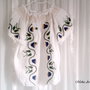 Bluza ethno wave cu broderia impaslita