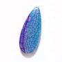 Mini pandant agata dragon veins - translucid, albastru,  magenta