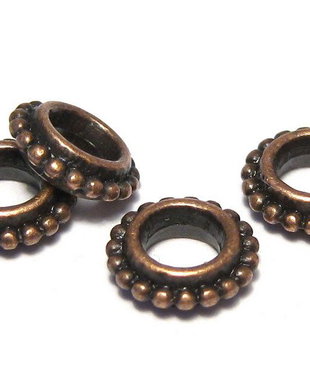 Distantier metalic, cupru, 8x2.5 mm