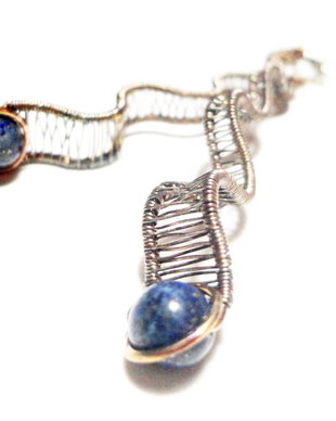 Cercei oxidati si lapis lazuli