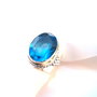 Inel cuart blue topaz