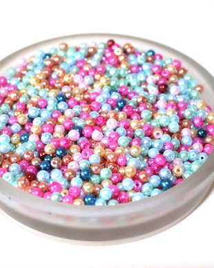 100 perle mici colorate