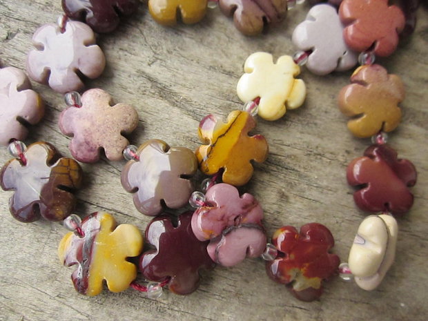 Jasper floricele, 15mm