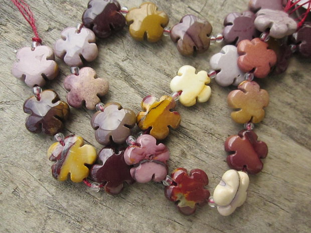 Jasper floricele, 15mm