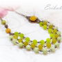 Colier jad verde-Colectia,,Blossoming jewelry"