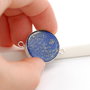 Conector cu Lapis Lazuli in rama argintata