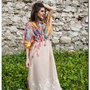 rochie gypsy style, de vara, colorata , din esarfe