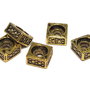 Distantier metalic, auriu antichizat, 5x3 mm